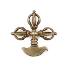 Kartika - curved knife brass 10 cm