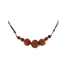 Buddhist Necklace with Rudraksha 7 Seeds