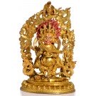 Mahakala 26 cm fully fire-gilded Buddha Statue