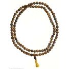 Mala Tiger eye 7 mm yellow tassel