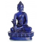 Medicine Buddha Statue 13,5 cm Resin blue 2