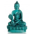 Medicine Buddha Statue 13,5 cm Resin turquoise 2