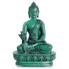 Medicine Buddha Statue 13,5 cm Resin turquoise