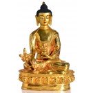 Medicine Buddha 20 cm fully gilt Buddha Statue