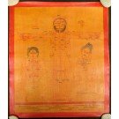 Tibetan Medicine Yoga Thangka smoked no. 13 -  39 x 47cm