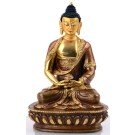 Amitabha Dhyani Buddha 13,5 cm partly gold plated