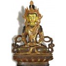 Aparimita / Amitayus 22 cm partly gilt Buddha Statue