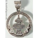 Silver Pendant Kalasha 25 mm