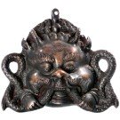 Chhepu Mask 15 cm brass
