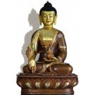 Medicine Buddha 32 cm partly gilt Buddha Statue
