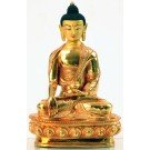 Ratnasambhava 20 cm fully goldplated Buddha Statue