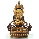 Vajradhara 15 cm partly fire-gilded Buddha Statue