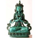 Vajradhara 20 cm Buddha Statue Resin turquoise