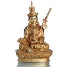 Padmasambhava Guru Rinpoche Statue sitzende Position in der Vorderansicht