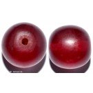 Resin Beads red 25mm 2pc