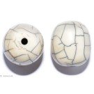 Resin Beads white 19mm 2pc