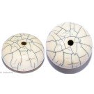 Resin Beads white 22 mm 2pc