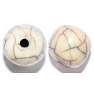 Resin Beads white 15mm - 8 pc. 