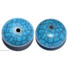 Resin Beads Turquoise 25mm 2pc.