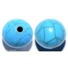 Resin Beads Turquoise 14mm 8pc.