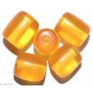 Resin Beads yellow 14mm 8pc