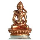 Samantabhadra  6 cm fire gilt