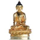 Akshobhya /Shakyamuni 43 cm Messing Buddha-Statue ziseliert
