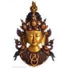 Tara Mask 43 cm Resin golden