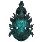 Tara Mask 43 cm Resin turquoise