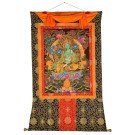 Thangka - Green Tara 97 cm x 125 cm