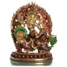 Tsheringma Buddha Statue 21,5 cm teilfeuervergoldet