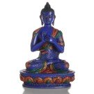 Vairocana 20 cm blue Resin painted