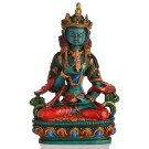 Vajrasattva 20 cm resin turquoise painted