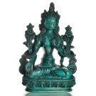 White Tara 20 cm Statue Resin turquoise