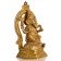 Ganesha Statue sitzend mit Aureole Seitenansicht